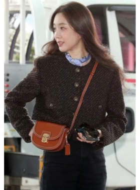 郑丽媛同款系脖子蓝色长条丝巾女