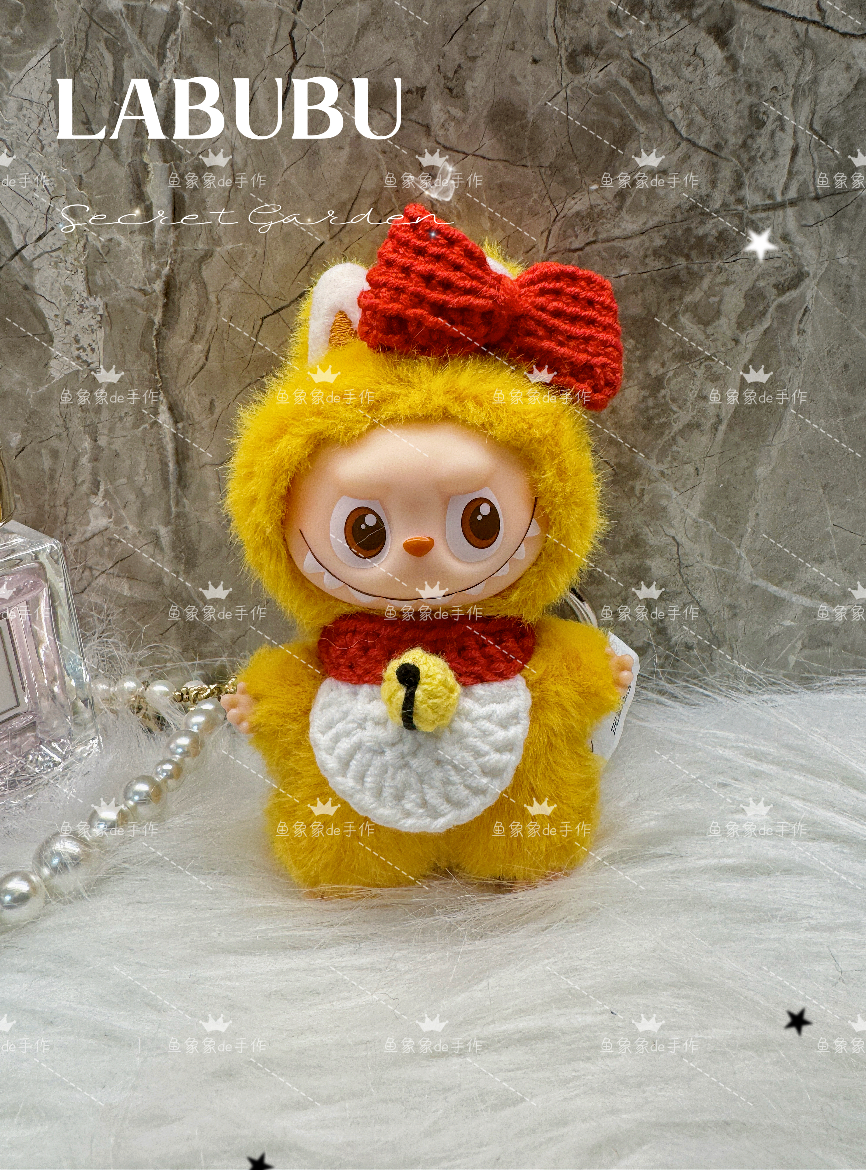 超萌labubu拉布布四代心底密码玩偶衣服穿搭4.0娃衣多啦A梦套装 - 图0