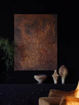 LGG Hand-painted oil painting Mountain Row Minjuku corridor aisle Silence Wind Decoration Painting Abstract Myasanki for hanging paintings