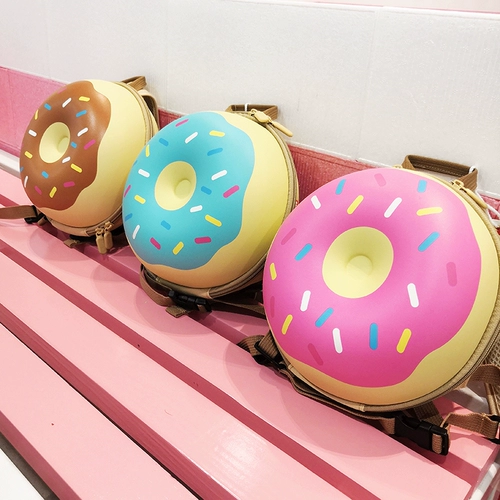 Детский ранец для детского сада, пончик подходит для мужчин и женщин, защитный водонепроницаемый рюкзак, защитная сумка, милая детская небольшая сумка, анти-потеряшка