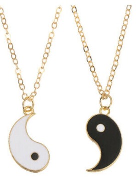 跨境爆款龙太极情侣编织手链太极八卦好朋友友谊手绳项链组合套装