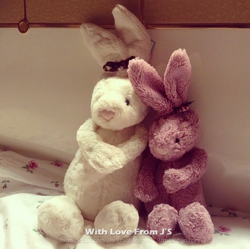 英国jellycat邦尼害羞兔子毛绒玩具公仔苏瑞 Bashful bunny兔兔-图0