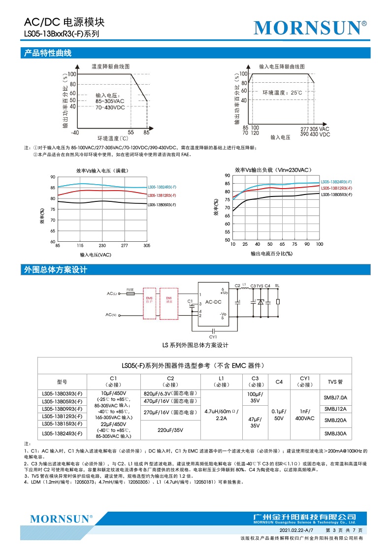 LS03-13B05R3高品质AC-DC电源模块85-305V转5V600mA 3W超小体积 - 图2