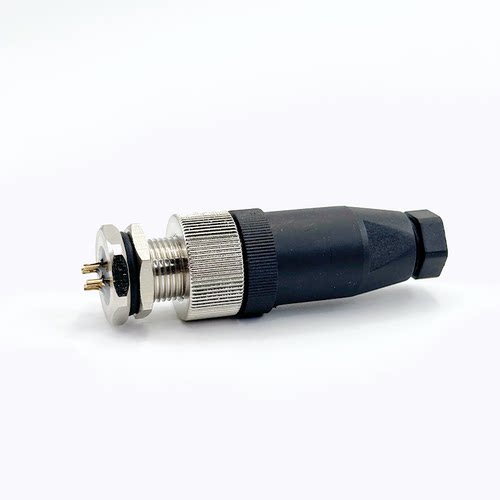 M12航空插头插座传感器防水连接器4芯5芯8芯12芯公头母头直弯IP67 - 图2
