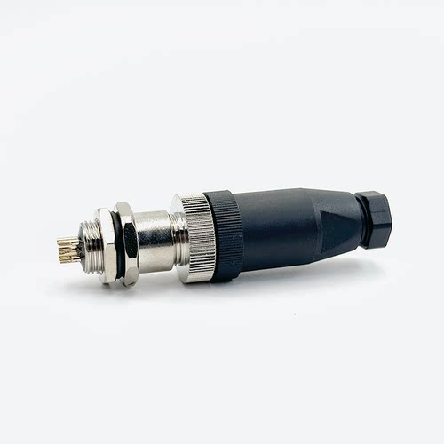 M12航空插头插座传感器防水连接器4芯5芯8芯12芯公头母头直弯IP67 - 图1