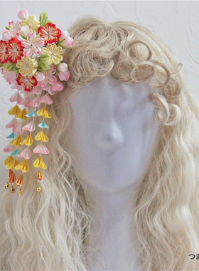 辅匠『辉夜姬』细工花和风和服发饰细工发簪lolita古典玩偶