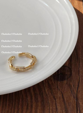 Chakoko女日韩小众百搭戒指