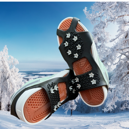 冰爪防滑鞋套雪地冰上鞋钉路面老人学生防摔脚套链户外专用东北玩 - 图1