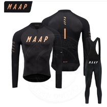 MAAP Spring Autumn Winter New Long Sleeves Bike Riding Road Race Car Clothing Mountain Bike Clothes Suit Grabbing Suede