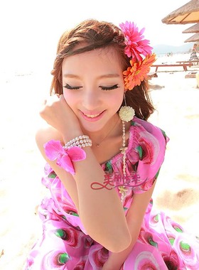 波西米亚风花朵多层海边度假手环