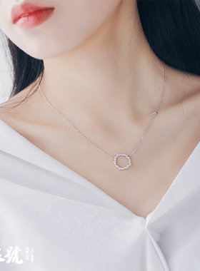 蓝色大海的传说日韩风圆圈项链