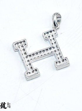 纯银镶钻字母挂饰日韩风吊坠