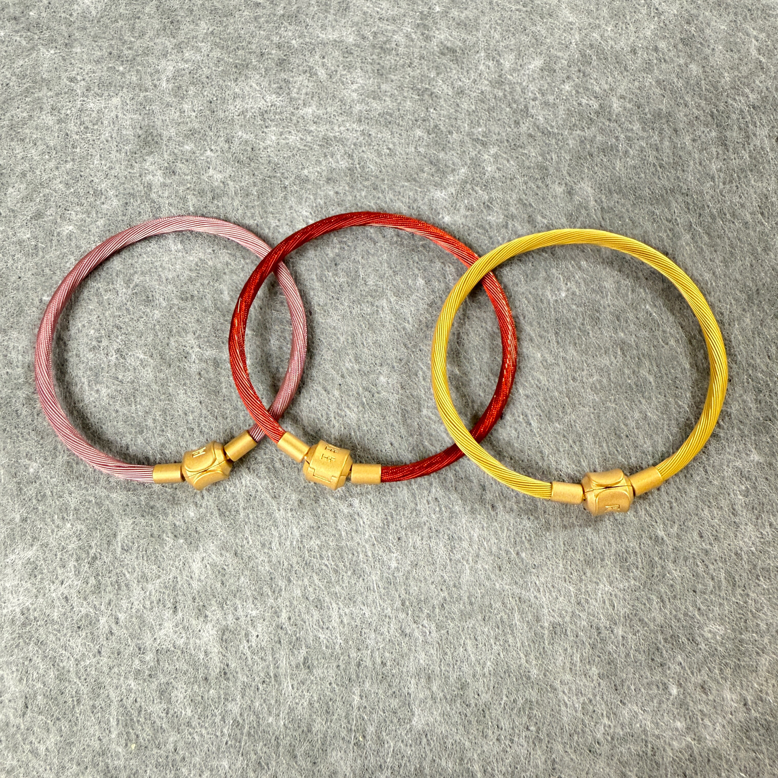 适用周家转运珠编织黄金色尼龙绳charme配绳diy转运珠手链防水3mm