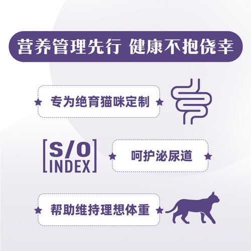 皇家猫粮猫咪绝育后肥胖控制体重WS40/SW37公母猫绝育配方粮 - 图2
