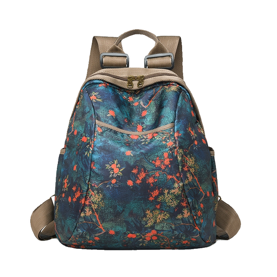 Casual backpack, fashionable and versatile, lightweight school bag for women's travel, multifunctional Oxford cloth backpack, large capacity mommy bag