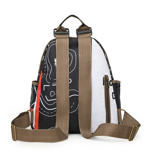 Casual backpack, fashionable and versatile, lightweight school bag for women's travel, multifunctional Oxford cloth backpack, large capacity mommy bag