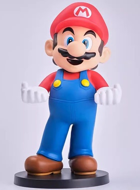 Mario超级玛丽动漫手办马里奥大号卡通公仔摆件游戏机switch手柄