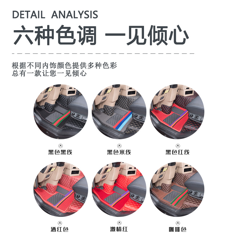 重汽豪瀚N5G全包围脚垫N7G/N5W专用J7B/J7G货车驾驶室内装饰用品-图2