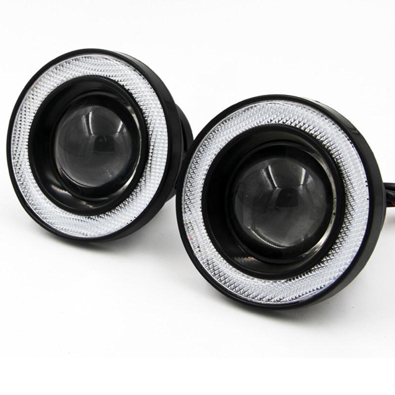 汽车改装LED前雾灯总成超亮天使眼近光灯防雾灯超亮前照灯带透镜,淘宝优惠券,粉丝福利购,淘宝优惠卷