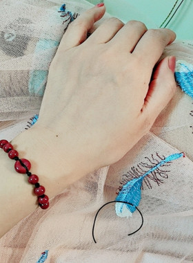 多重高手串朱砂原矿晶体精编礼物