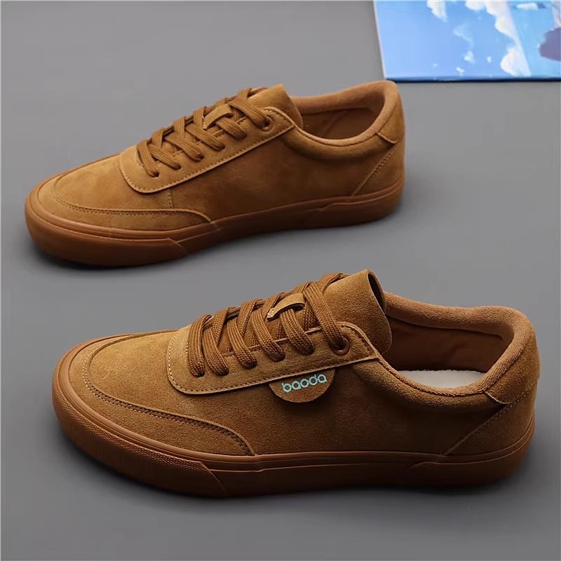 男鞋新款秋季系带休闲板鞋男士低帮平底绒布透气布鞋男百搭休闲鞋,淘宝优惠券,粉丝福利购,淘宝优惠卷