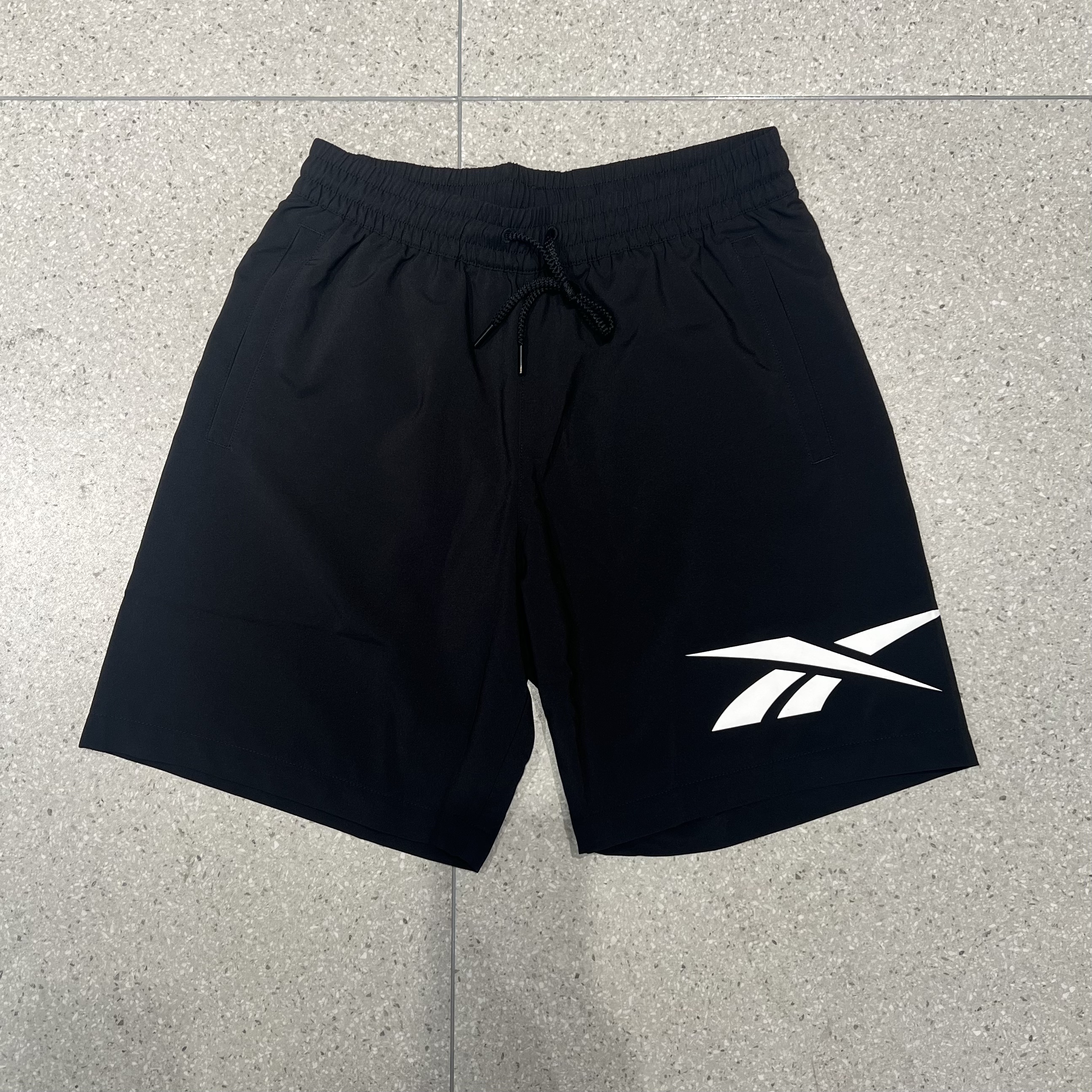 Reebok锐步夏季男子SHORT训练健身系带速干运动短裤GV5516 GV5515 - 图1