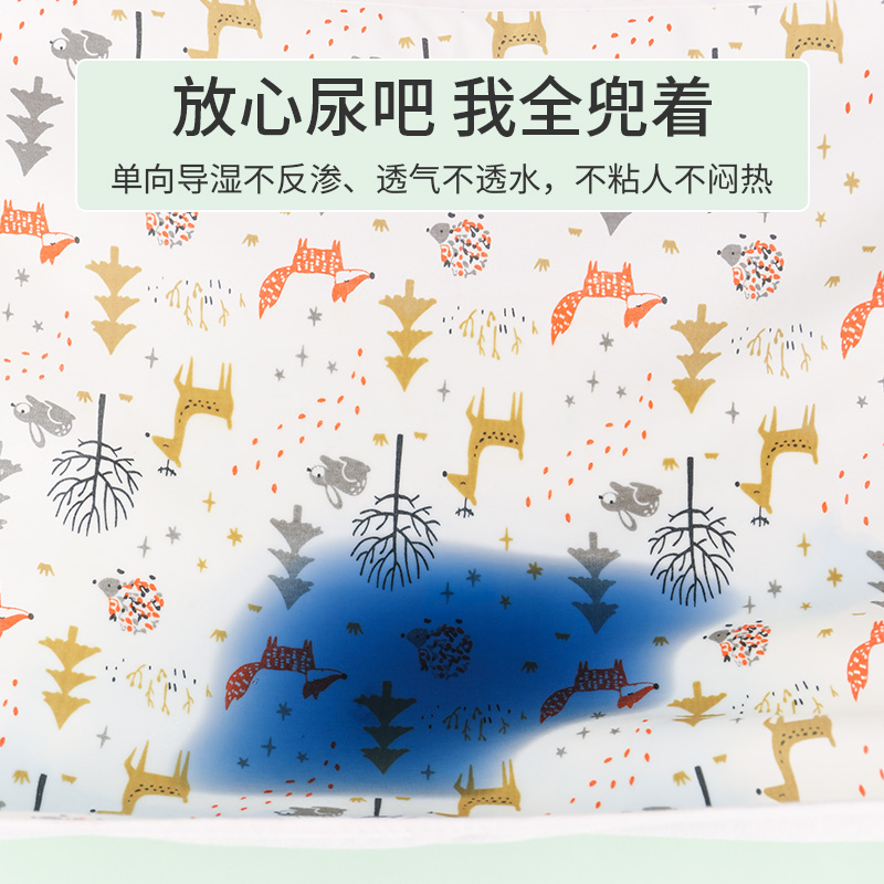 小西米木母婴旗舰店隔尿垫婴儿防水可洗夏天大号透气尿布月经姨妈床单保护垫超大纯棉1