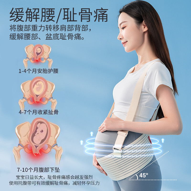托腹带孕妇专用孕中期晚期腰托隐形孕妇肚子耻骨痛拖腹部带护腰,淘宝优惠券,粉丝福利购,淘宝优惠卷