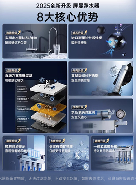 【新品热销】荣事达不锈钢净水器