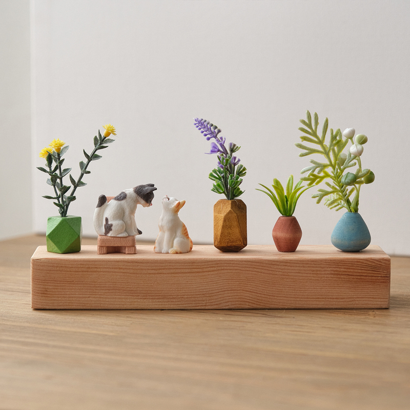 治愈系创意桌面氛围感客厅玄关仿真绿植摆件书柜办公室家居装饰品 - 图2