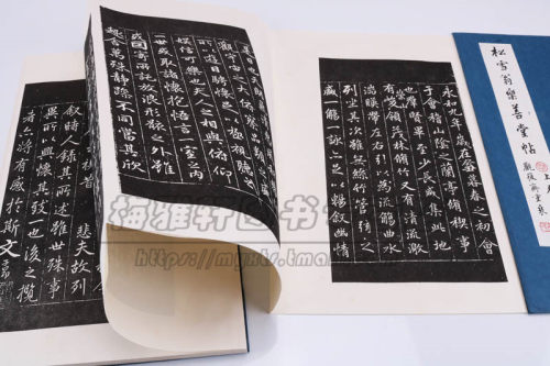 宣纸线装 乐善堂法贴 赵松雪书法勒石元拓本《乐善堂帖》汇刻元代书家赵孟頫书与顾信的作品 赵孟頫楷书艺术精粹 书法篆刻书籍 - 图2