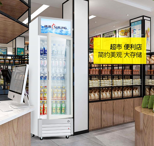 穗凌LG4-202L/239升冰柜单门立式冷藏柜保鲜柜展示柜啤酒柜饮料柜 - 图1
