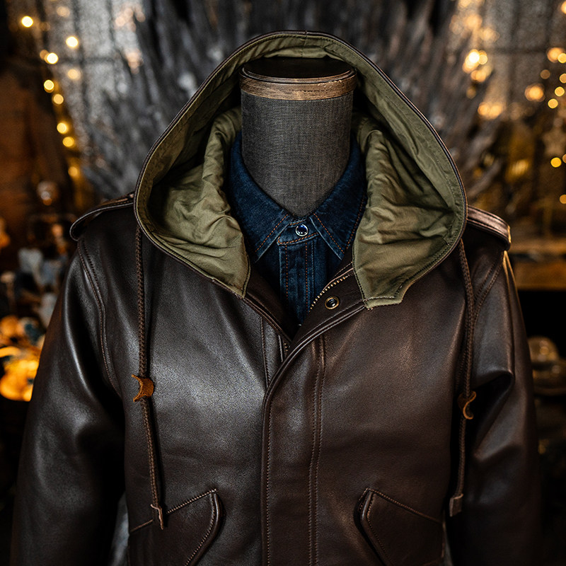 莫臣战地绵羊皮风衣鱼尾大衣休闲中长款秋冬男防风外套工装PM51,淘宝优惠券,粉丝福利购,淘宝优惠卷