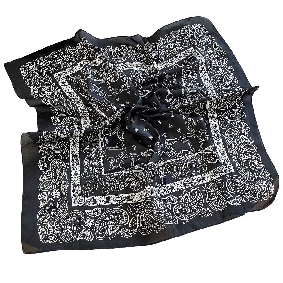 复古腰果花丝巾方巾女春秋薄款头巾发带小领巾时尚百搭高级感配饰,淘宝优惠券,粉丝福利购,淘宝优惠卷