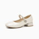 Gomeichi thick heel Mary Jane shoes for women 2025 new style with skirt beautiful without tiring feet French temperament small shoes