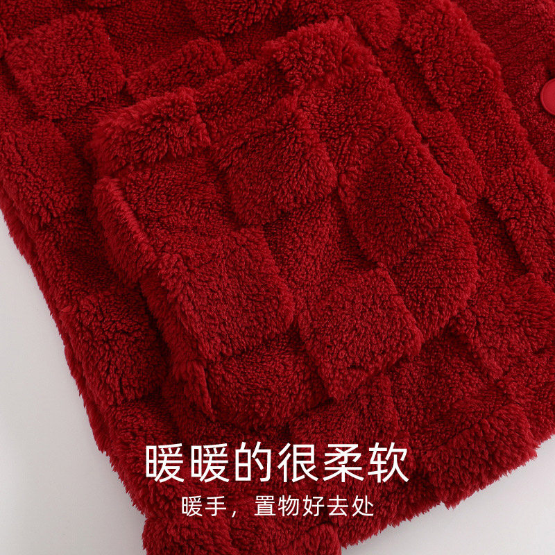 芬腾可安情侣睡衣女款红色套装秋冬珊瑚绒加厚加绒保暖男士家居服,淘宝优惠券,粉丝福利购,淘宝优惠卷