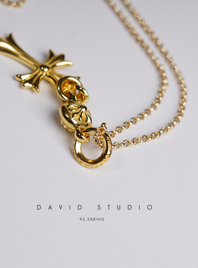 david定制22k真金黄金项链