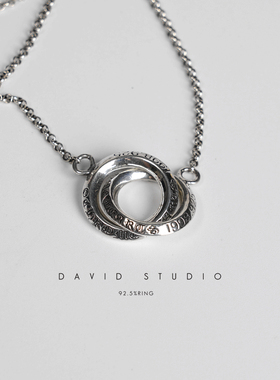 david纯银S925纯银环形连