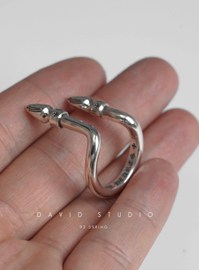 david全手工子弹潮流个性戒指