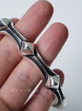 宝石十字架情侣男女款做旧手镯