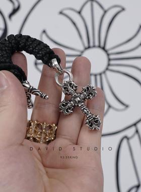 davidstudio925纯银中号皮绳