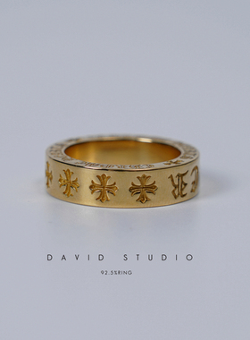 david家22k真黄金同款高逼格戒指
