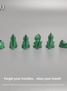 E加1 微景观仿真迷你小恐龙摆件树脂工艺品桌面造景配件治愈礼物