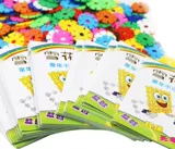 Конструктор для раннего возраста, цифровая пластиковая игрушка, со снежинками, увеличенная толщина