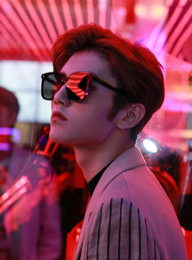 偏光方形时尚男女大框太阳镜