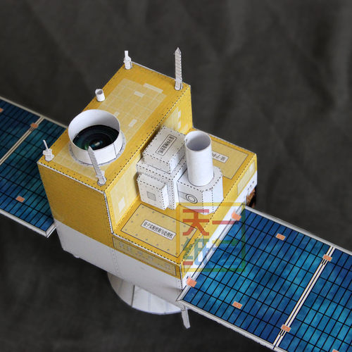墨子号量子通信卫星3D纸模型DIY益智学生手工课航天科技 - 图0