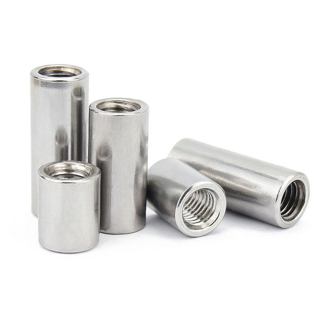 304 stainless steel extended cylindrical nut