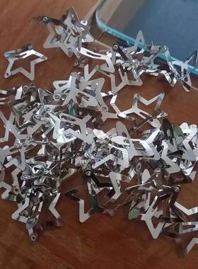 Girls Silver Star Hair Clips Women Filigree Star Silver Meta