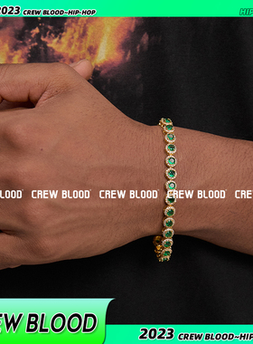 嘻哈小众冰糖网球手链