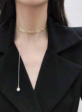 小众设计冷淡风韩版珍珠项链网红
